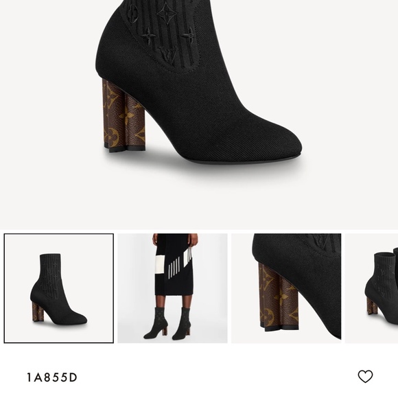 LOUIS VUITTON SILHOUETTE ANKLE. BOOTS - Picture 2 of 4